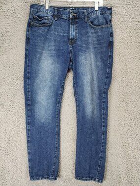 Nautica Jeans Mens 36x30 Blue Cotton denim Slim *Read*